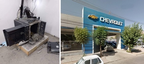 Roban 70 millones de pesos: Avezados delincuentes desarrajan caja fuerte en  automotora Kovacs de San Felipe